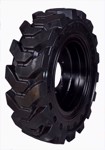 Set of 4, 12x16.5 Telehandler Solid Tires with 8 bolt Rims