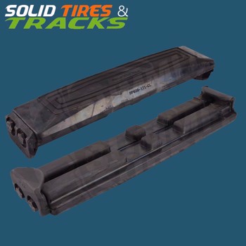 14" 350 mm Clip-On Rubber Pad Pitch 101mm - Heavy Duty